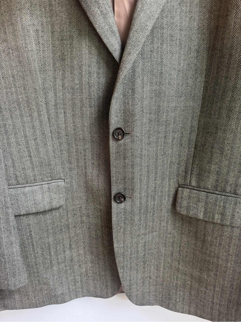 Ralph Lauren Gray Pinstripe Sport Coat Trendy Blazer Coat